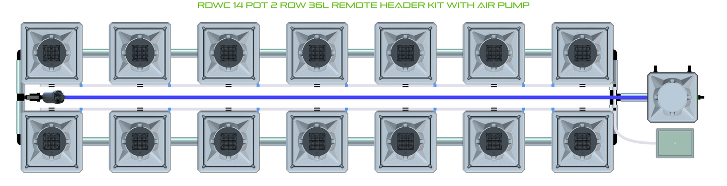 RDWC 14 Pot 2 Row Kit