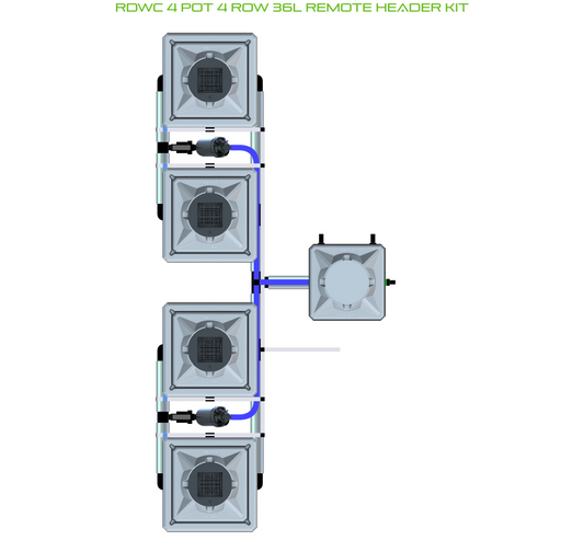 RDWC 4 Pot 4 Row Kit