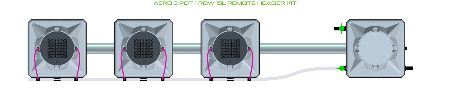 AERO 3 Pot 1 Row Kit