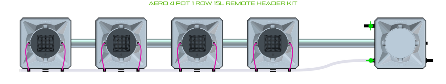 AERO 4 Pot 1 Row Kit