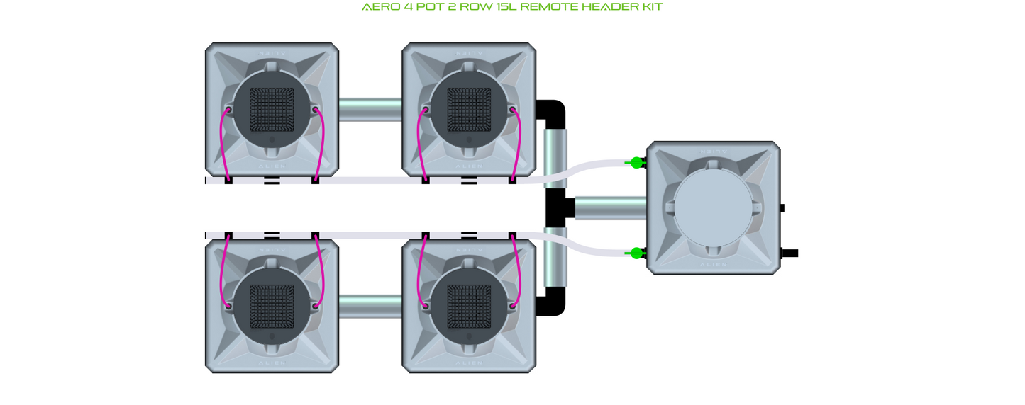 AERO 4 Pot 2 Row Kit