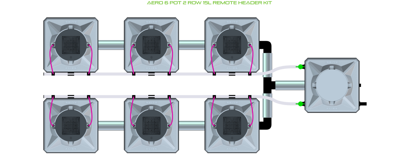 AERO 6 Pot 2 Row Kit