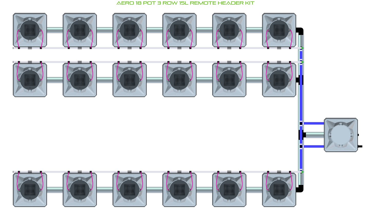AERO 18 Pot 3 Row Kit