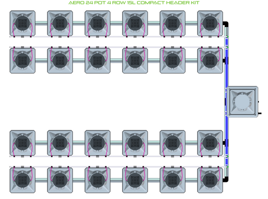 AERO 24 Pot 4 Row Kit