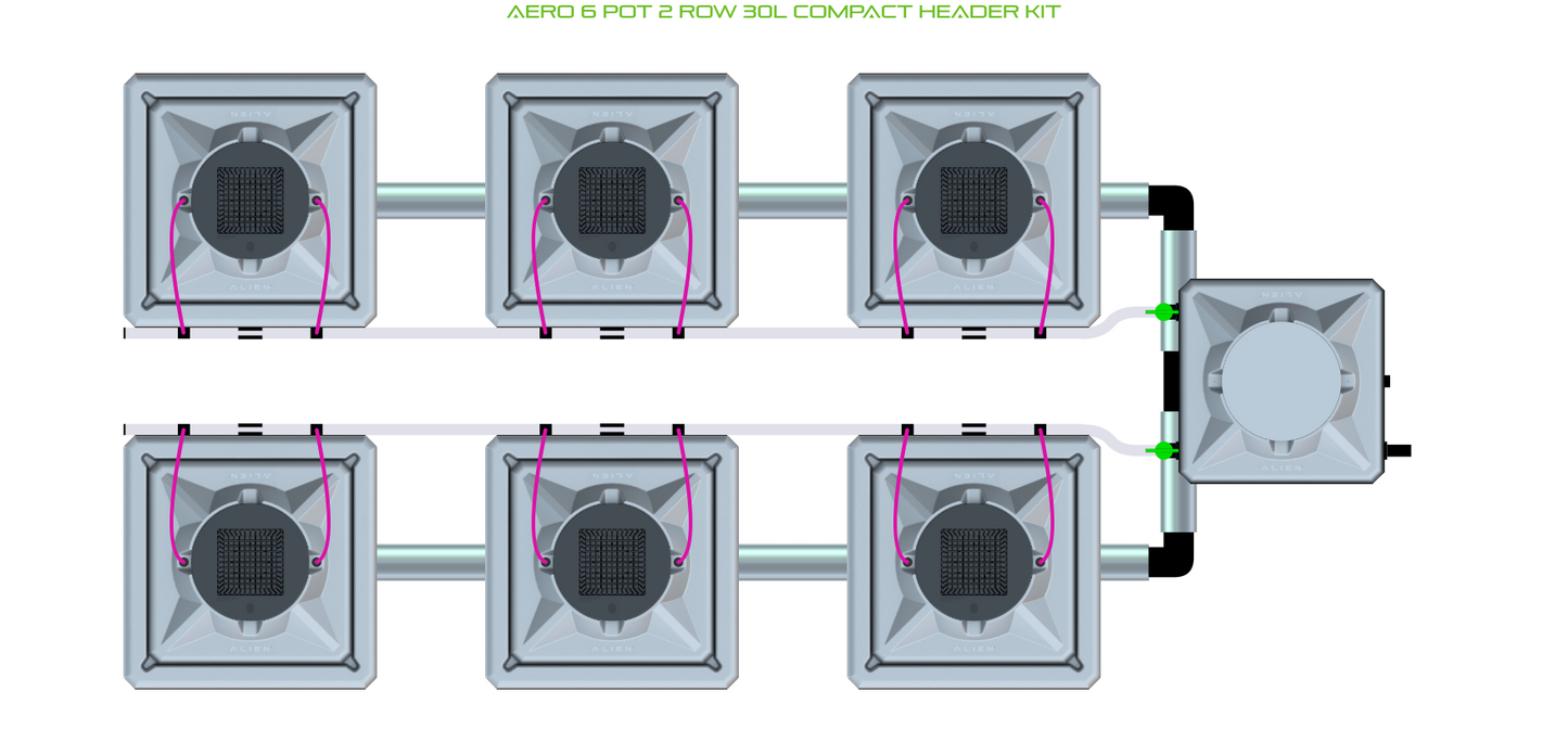 AERO 6 Pot 2 Row Kit