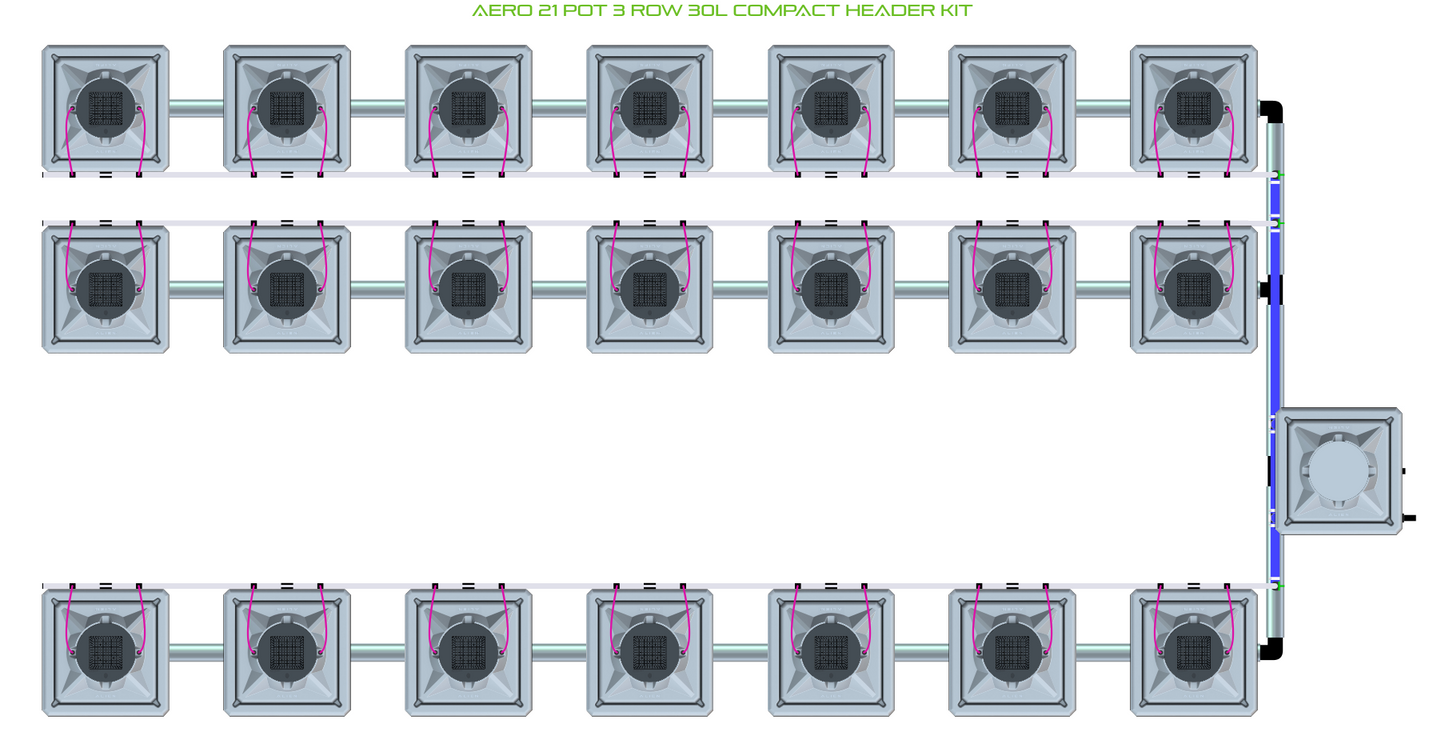 AERO 21 Pot 3 Row Kit