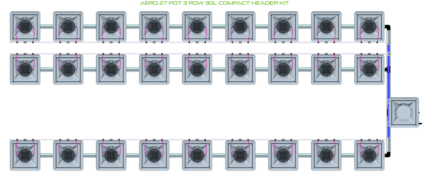 AERO 27 Pot 3 Row Kit