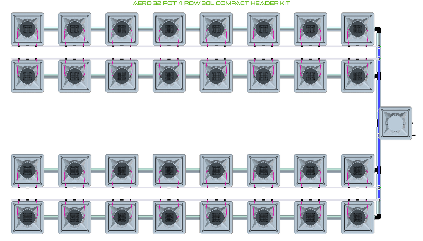 AERO 32 Pot 4 Row Kit