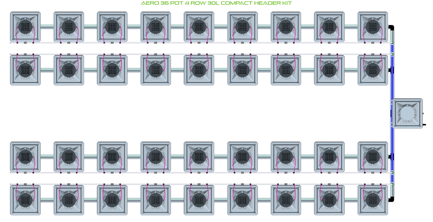 AERO 36 Pot 4 Row Kit