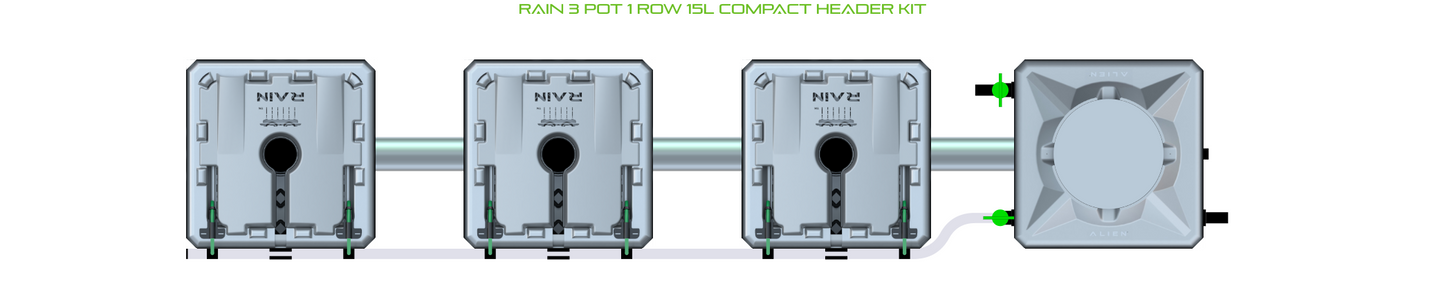 RAIN 3 Pot 1 Row Kit