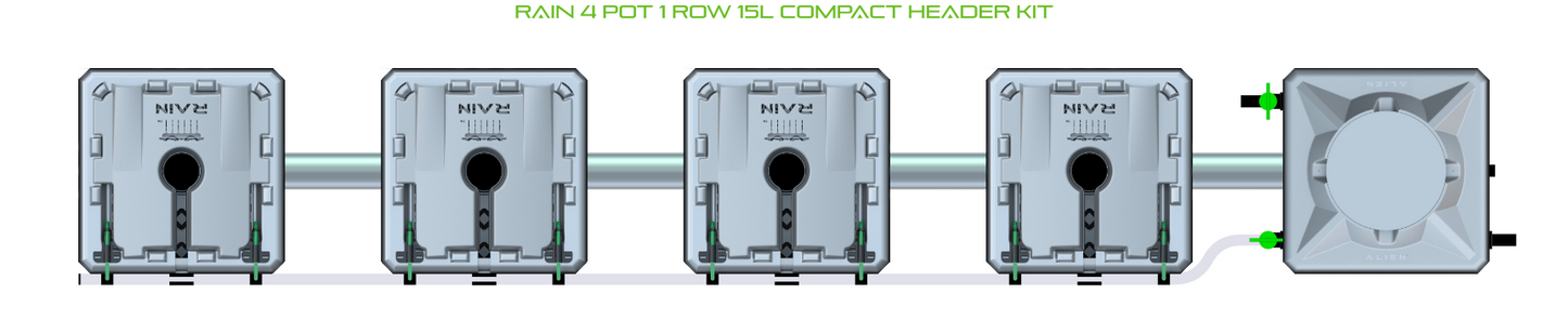 RAIN 4 Pot 1 Row Kit