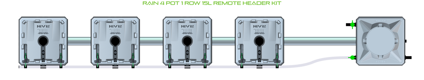 RAIN 4 Pot 1 Row Kit