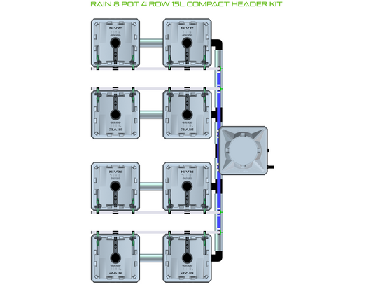 RAIN 8 Pot 4 Row Kit