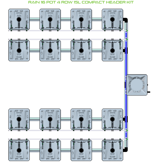 RAIN 16 Pot 4 Row Kit