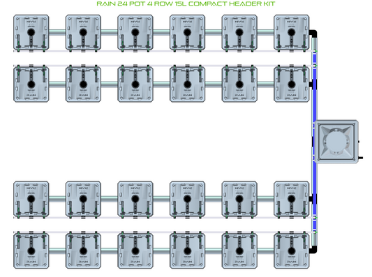 RAIN 24 Pot 4 Row Kit