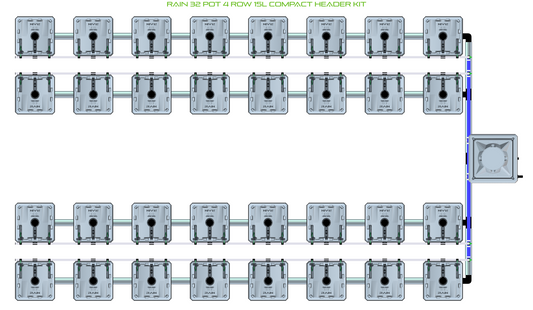 RAIN 32 Pot 4 Row Kit