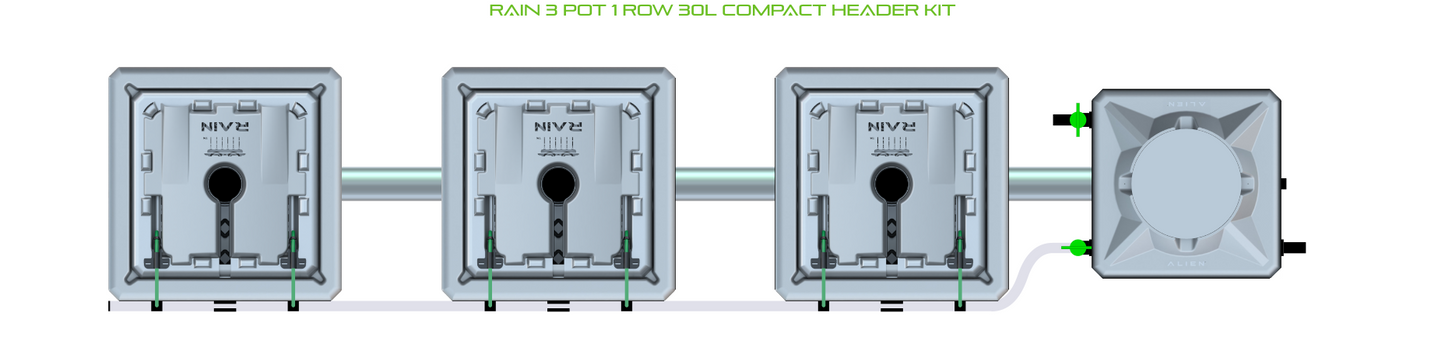 RAIN 3 Pot 1 Row Kit