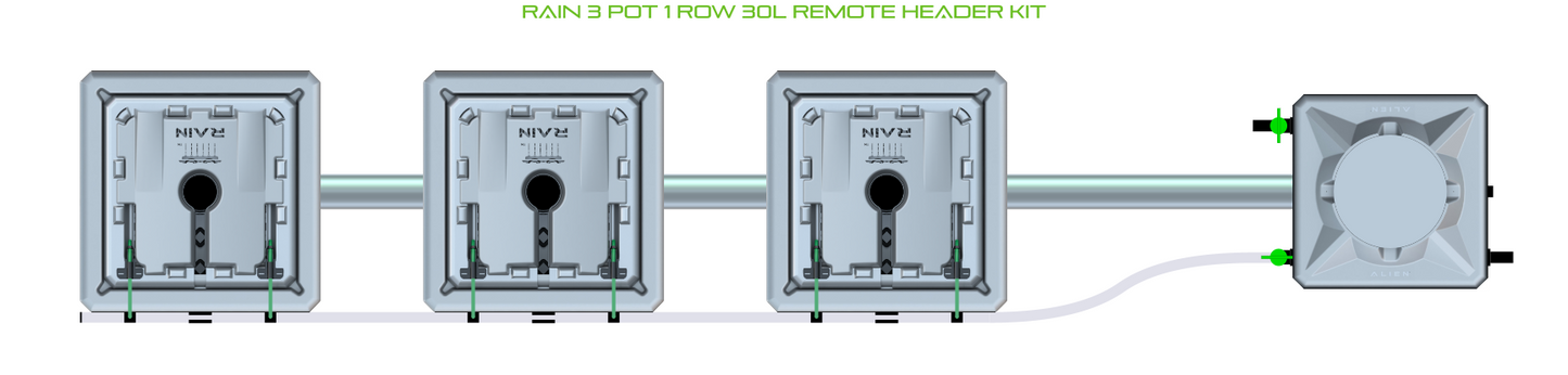 RAIN 3 Pot 1 Row Kit