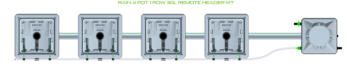 RAIN 4 Pot 1 Row Kit