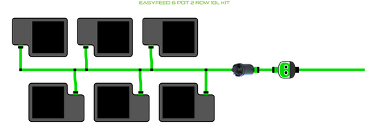 EasyFeed 6 Pot 2 Row Kit