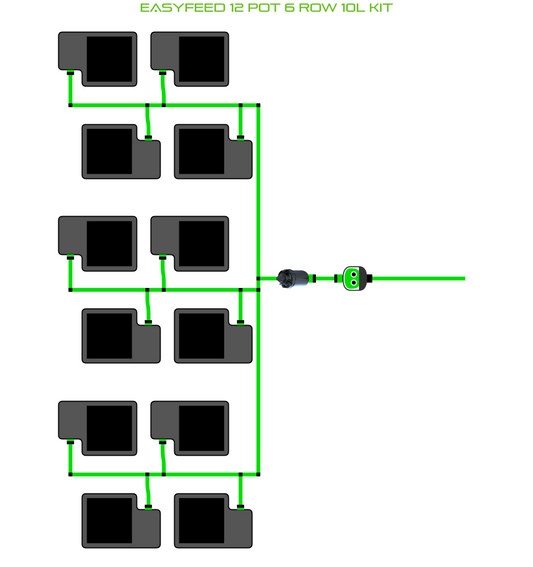 EasyFeed 12 Pot 6 Row Kit
