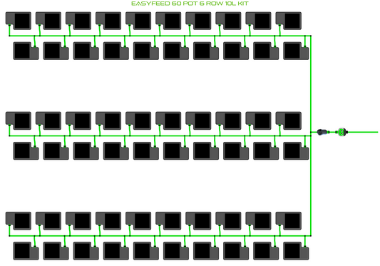 EasyFeed 60 Pot 6 Row Kit