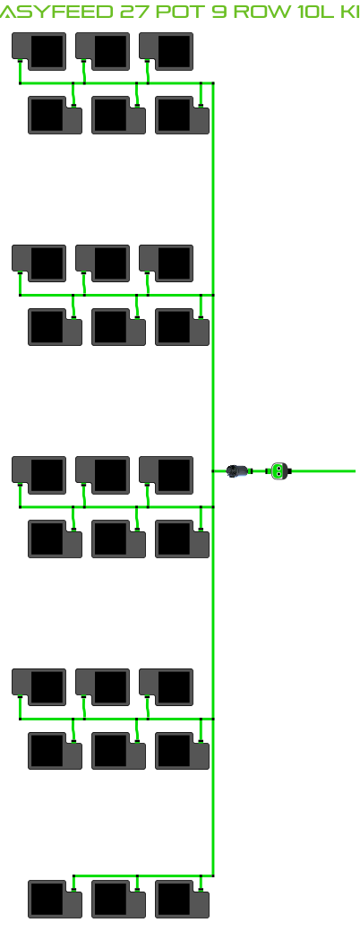 EasyFeed 27 Pot 9 Row Kit