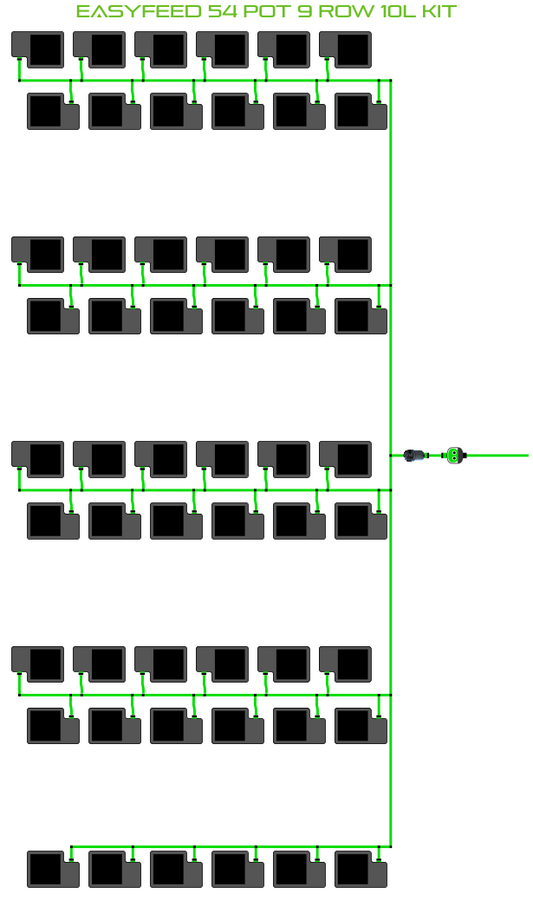 EasyFeed 54 Pot 9 Row Kit