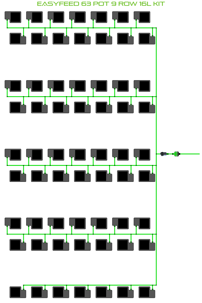 EasyFeed 63 Pot 9 Row Kit