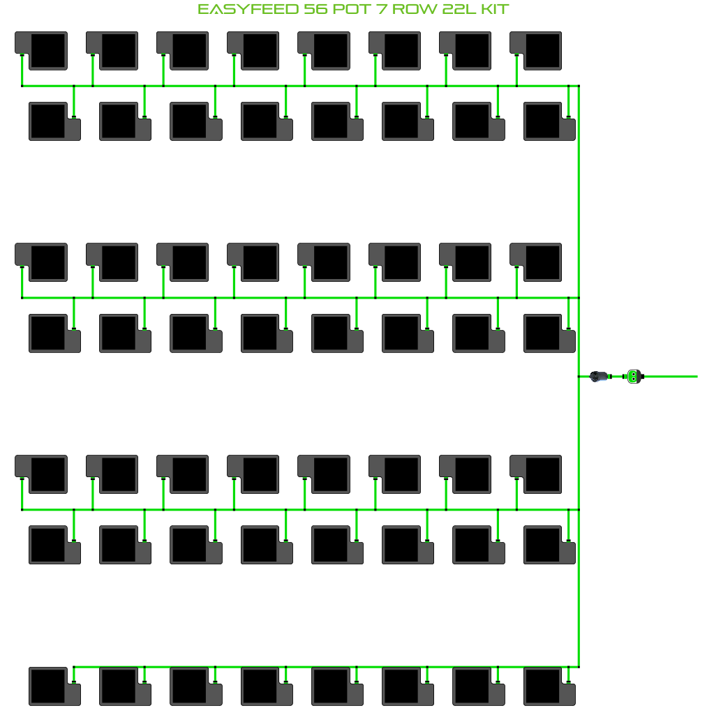 EasyFeed 56 Pot 7 Row Kit