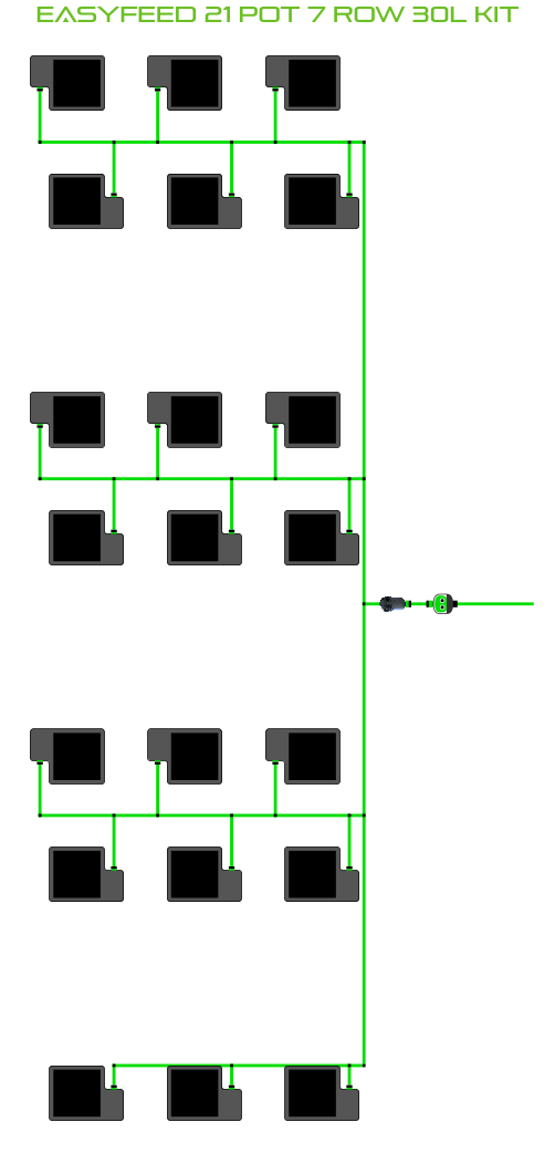 EasyFeed 21 Pot 7 Row Kit