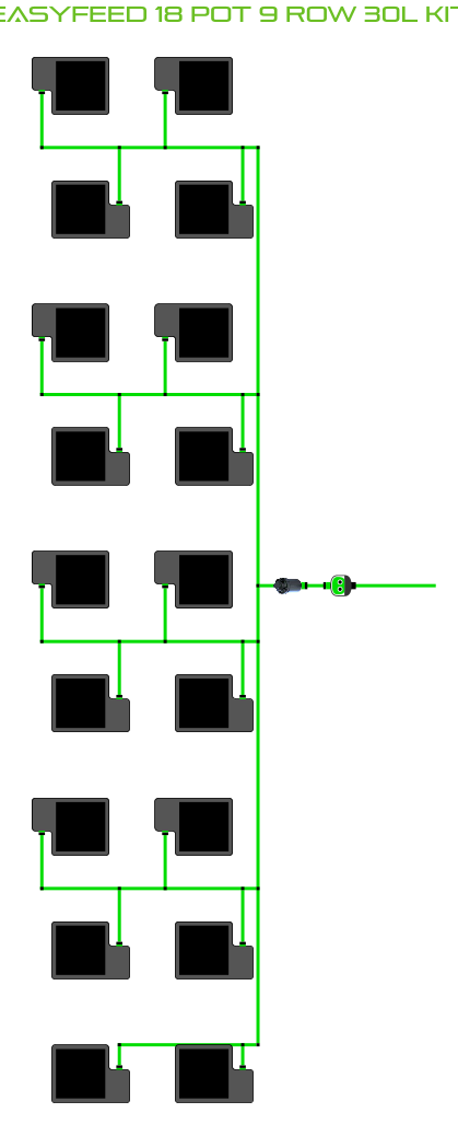 EasyFeed 18 Pot 9 Row Kit