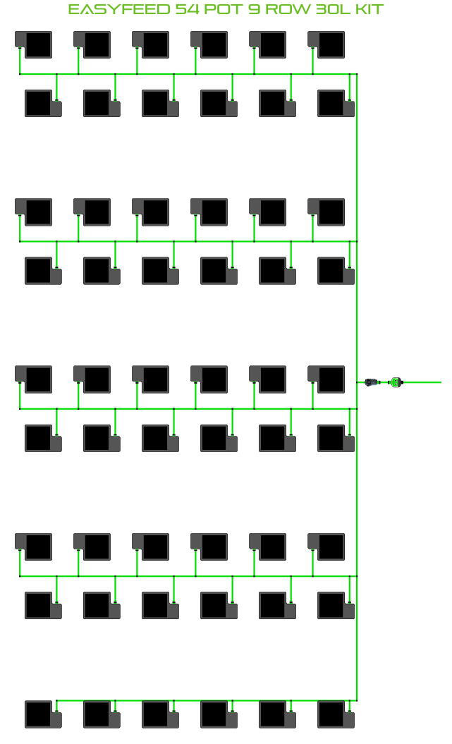 EasyFeed 54 Pot 9 Row Kit
