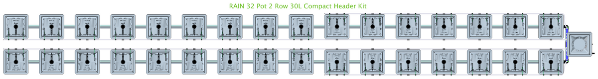 ALIEN RAIN 32 Pot 2 Row Kit