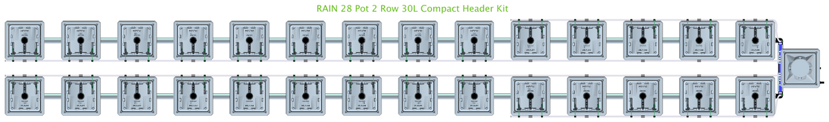 ALIEN RAIN 28 Pot 2 Row Kit