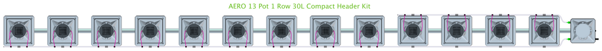 ALIEN AERO 13 Pot 1 Row Kit
