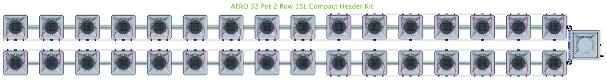 ALIEN AERO 32 Pot 2 Row Kit