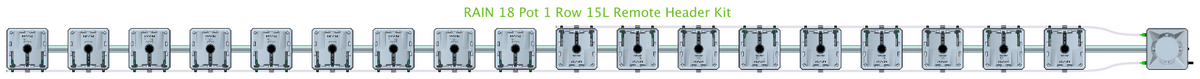 ALIEN RAIN 18 Pot 1 Row Kit