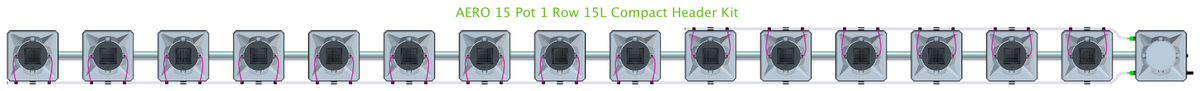 ALIEN AERO 15 Pot 1 Row Kit
