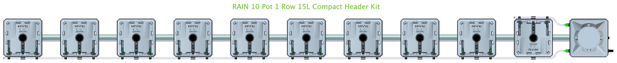 ALIEN RAIN 10 Pot 1 Row Kit