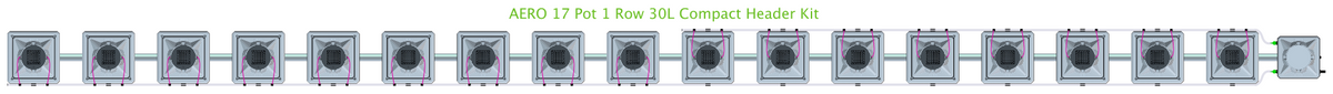 ALIEN AERO 17 Pot 1 Row Kit