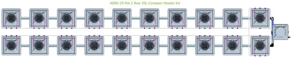 ALIEN AERO 20 Pot 2 Row Kit
