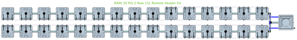 ALIEN RAIN 30 Pot 2 Row Kit