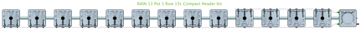 ALIEN RAIN 13 Pot 1 Row Kit
