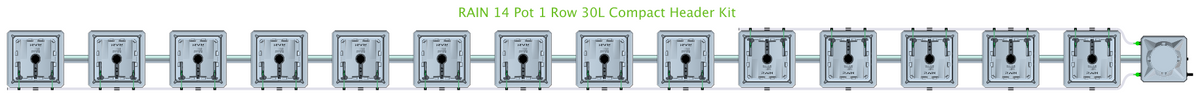 ALIEN RAIN 14 Pot 1 Row Kit