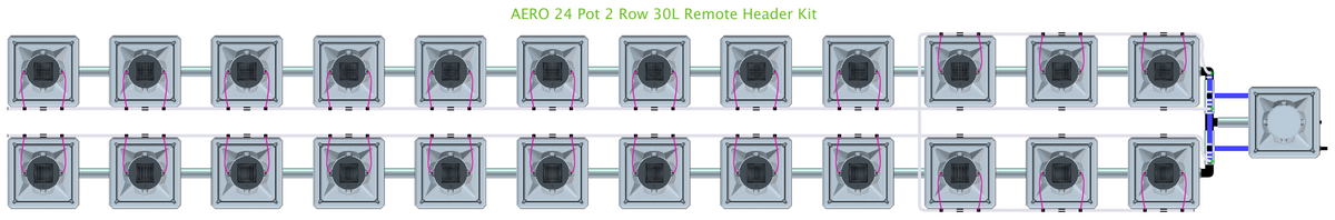 ALIEN AERO 24 Pot 2 Row Kit