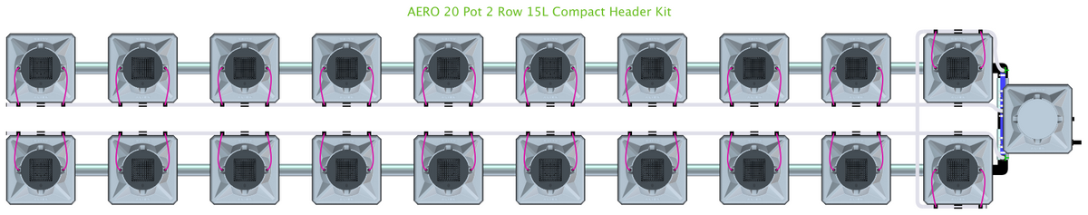 ALIEN AERO 20 Pot 2 Row Kit