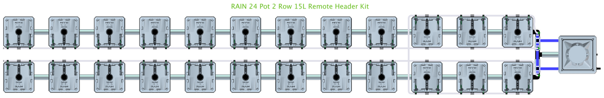 ALIEN RAIN 24 Pot 2 Row Kit