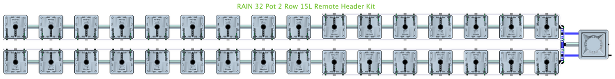 ALIEN RAIN 32 Pot 2 Row Kit