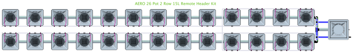 ALIEN AERO 26 Pot 2 Row Kit